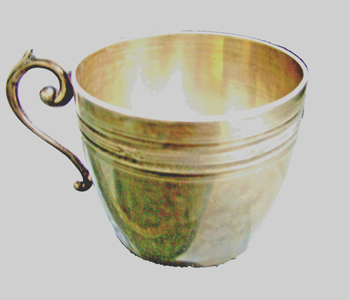 Tasse métal argenté - argentÉ, anse