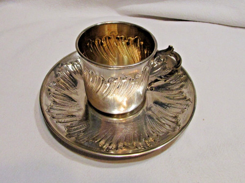 Tasse café ancienne metal - à,
