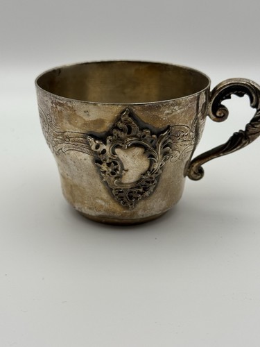Tasse metal argenté - tasse,