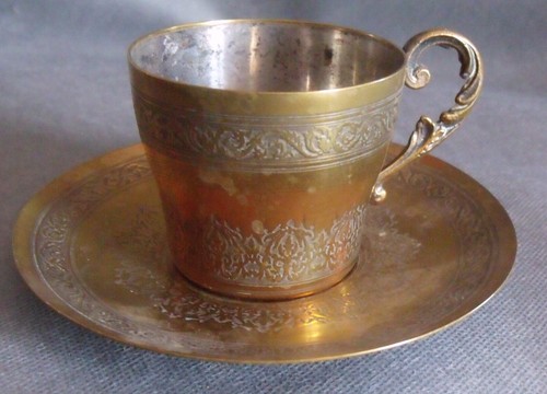 Ancienne tasse thé - ancienne, à